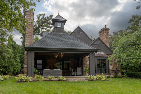 Built up 2 story home addition with a screened in porch for relaxation